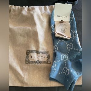 Authentic Gucci Socks (ankle) size (S) comes with dust bag and original tags.